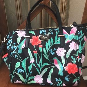 Kate Spade Black Hummingbird purse